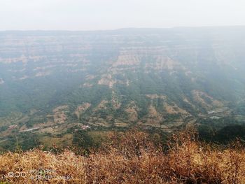 Aerial view of landscape against sky