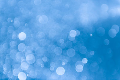 Defocused image of blue lights