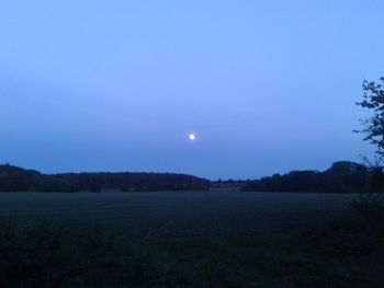 Scenic view of landscape against clear sky