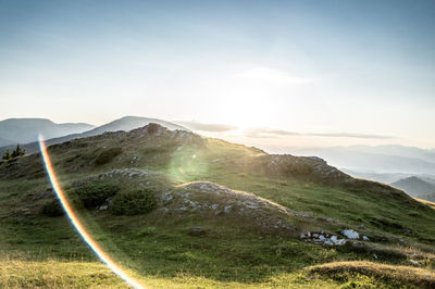 Scenic view of landscape against sky