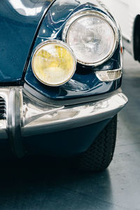 Vintage car on road