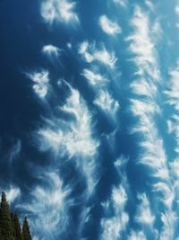 Low angle view of cloudy sky