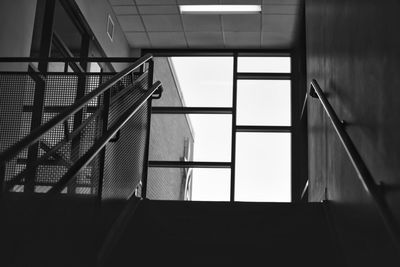 Low angle view of staircase in building