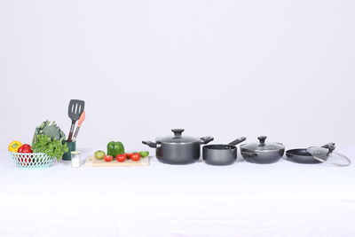 Kitchen utensils on table