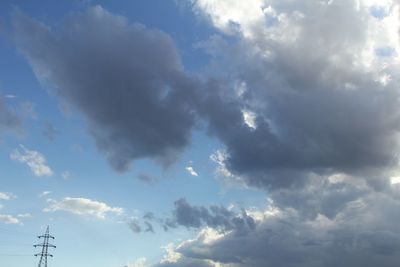 Low angle view of cloudy sky