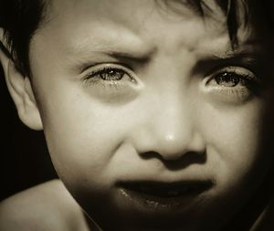 Close-up portrait of boy