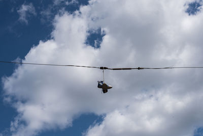 Low angle view of cloudy sky