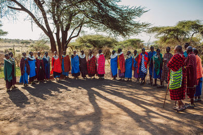 Massai tribe gathering event