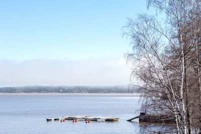 Scenic view of calm sea against sky