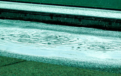 High angle view of swimming pool