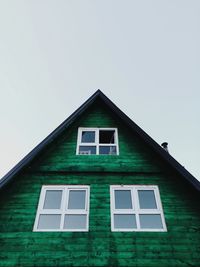 Low angle view of house against sky