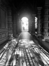 Corridor of historic building