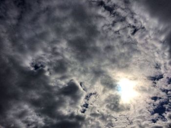 Low angle view of clouds in sky