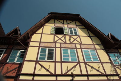 Low angle view of building against sky