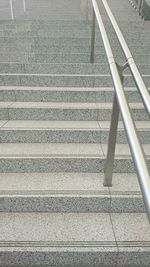 High angle view of staircase