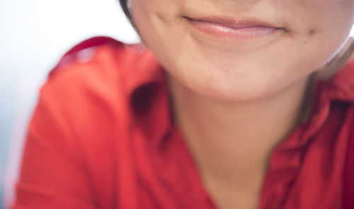 Close-up of a smiling young woman