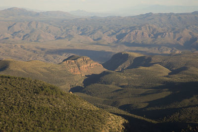 High angle view of mountains