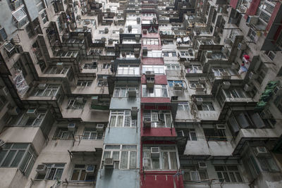 Exterior of buildings in city, hong kong