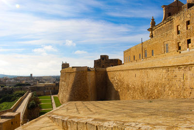 View of old ruins