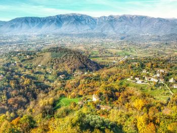 Scenic view of mountains