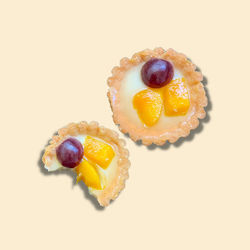 Close-up of fruit pie dessert