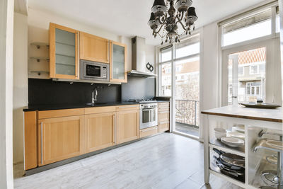 Interior of beautiful kitchen