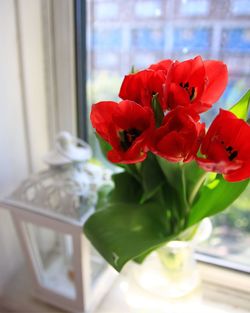 Close-up of vase on table