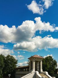 Low angle view of building against sky