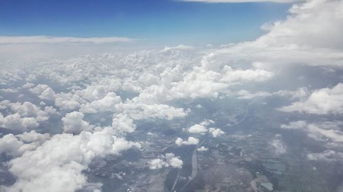 Aerial view of cloudscape