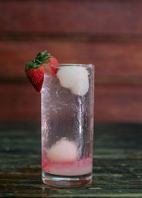 Close-up of drink on table