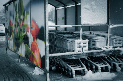 Snow in kitchen