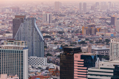 Aerial view of buildings in city