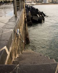 High angle view of water