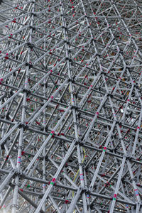 Full frame shot of metallic structure