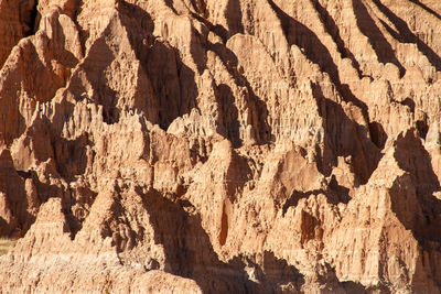 Full frame shot of rock. eroded canyon walls 