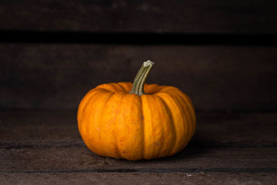 Jack o lantern on table