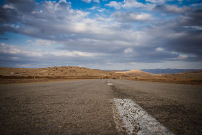 Scenic view of desert against sky