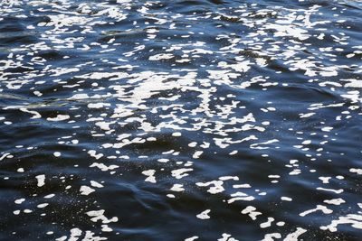Full frame shot of rippled lake