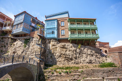 Low angle view of historical building against sky