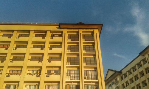 Low angle view of building against sky
