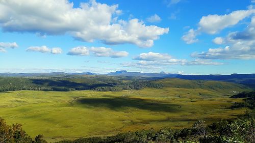 Scenic view of landscape against sky