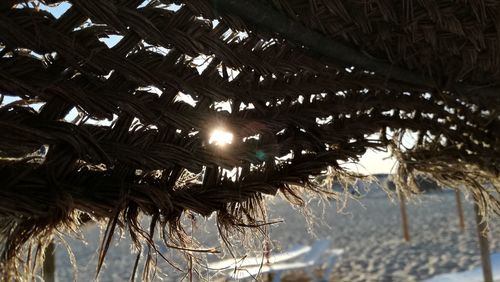 Low angle view of roof