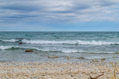 Scenic view of sea against sky