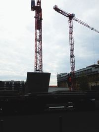 Low angle view of construction site