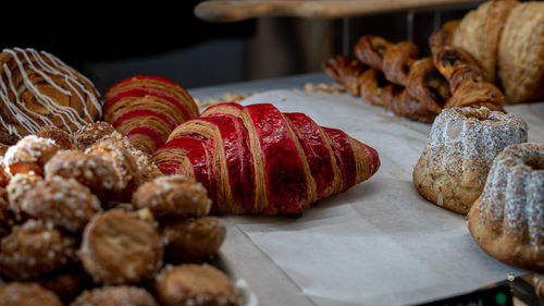 Close-up of food on table