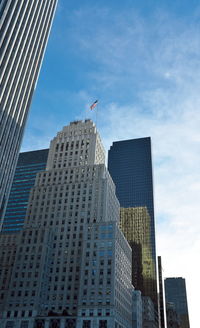 Low angle view of buildings against sky