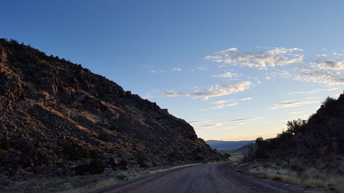 Country road passing through landscape