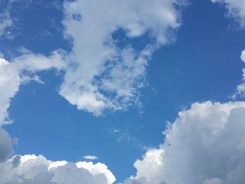 Low angle view of cloudy sky