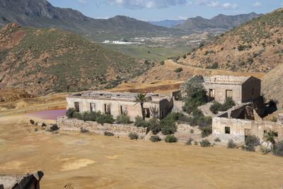 View of castle on mountain