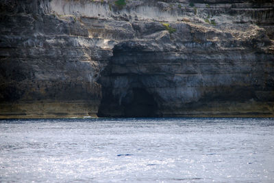 Rock formations in sea